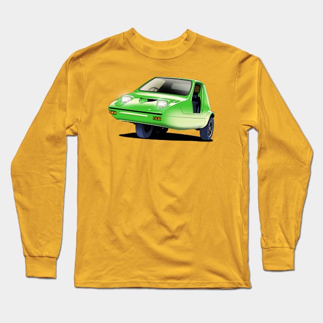 Bond Bug in Lime Green Long Sleeve T-Shirt by Webazoot